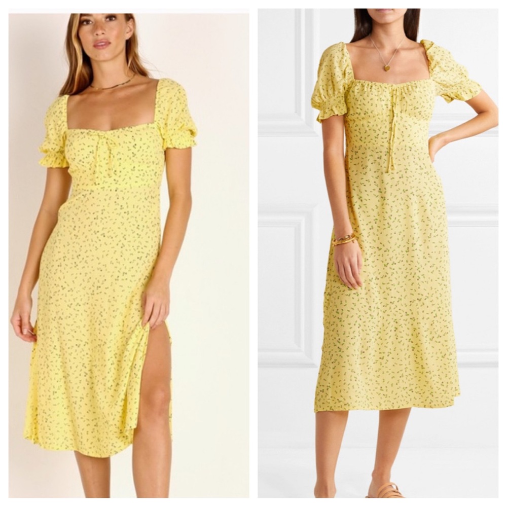 Faithfull the Brand Evelyn Floral-print Crepe Midi Dress